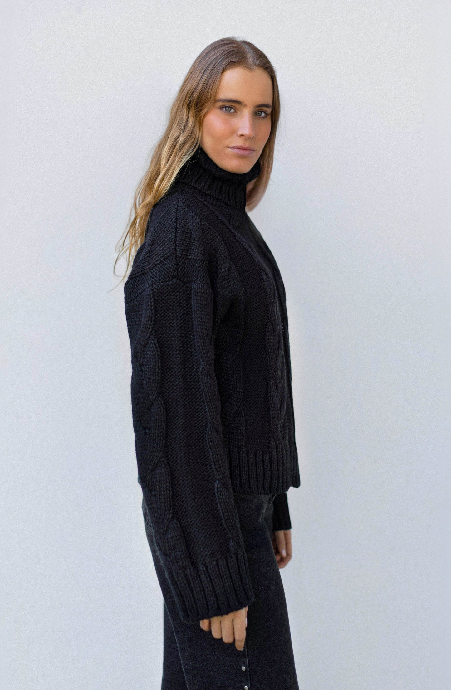 Sweater Trenzado Black