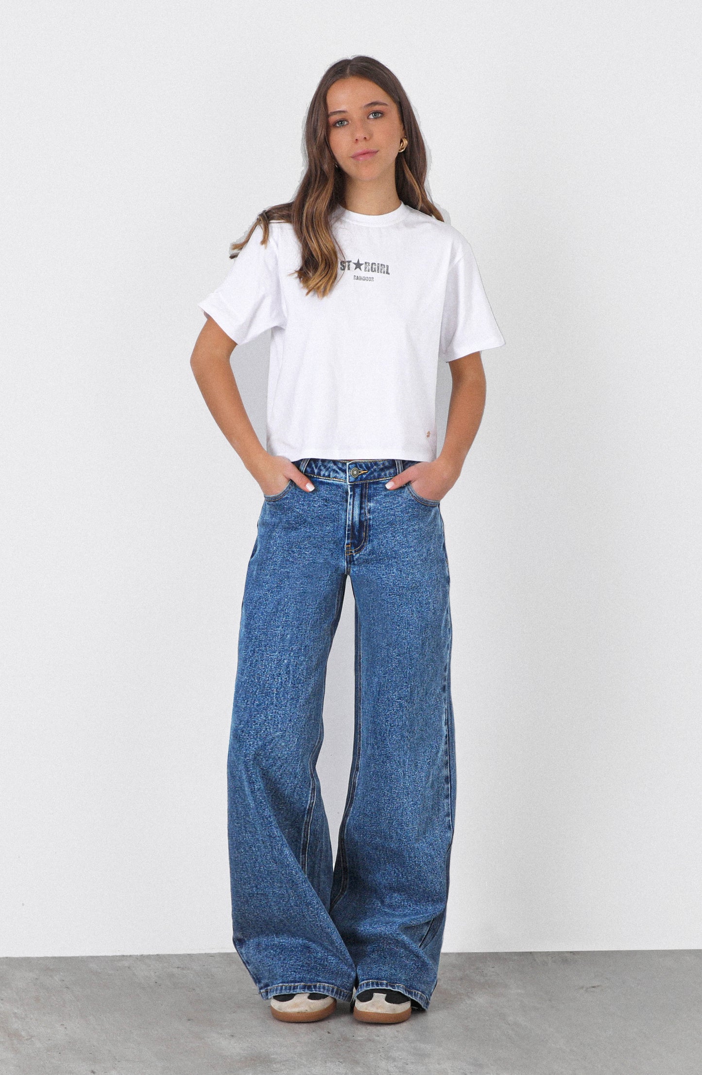 Pantalón Tiro Bajo Blue