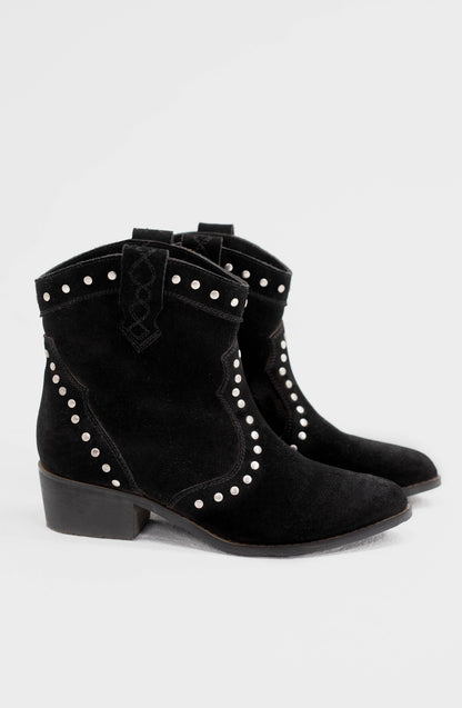 Botín Western Black