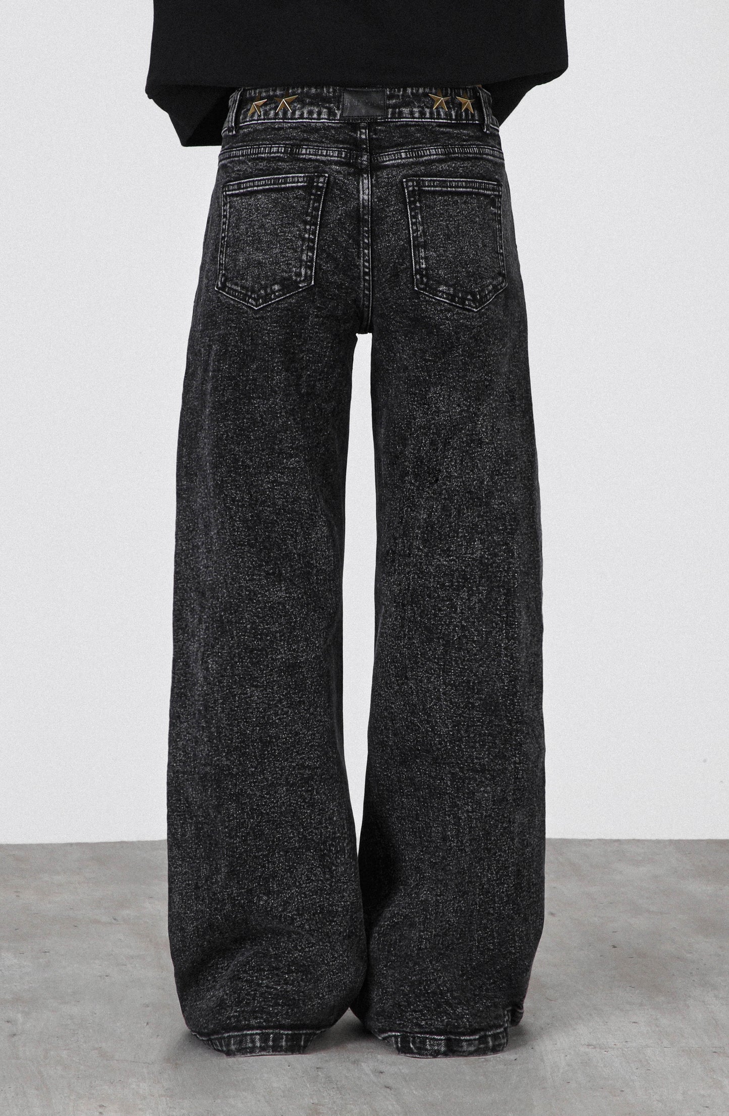 Pantalón Estrellas Cinturón Black