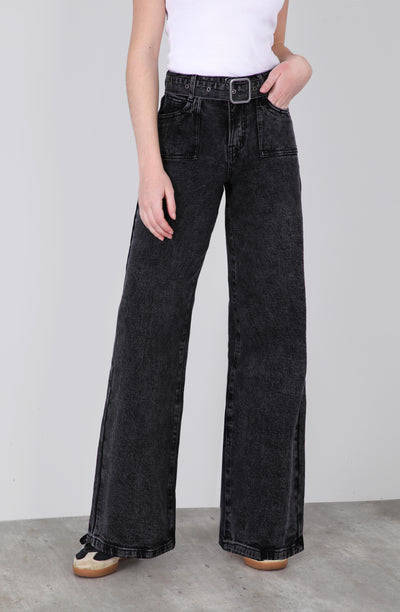 Pantalón Cinturón Black