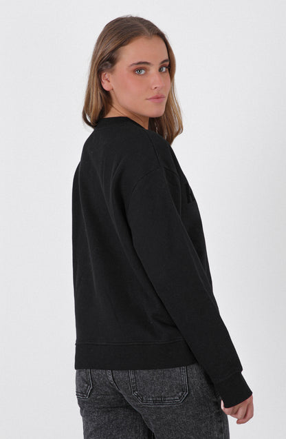 Polerón Crew Neck Logo Velvet Black
