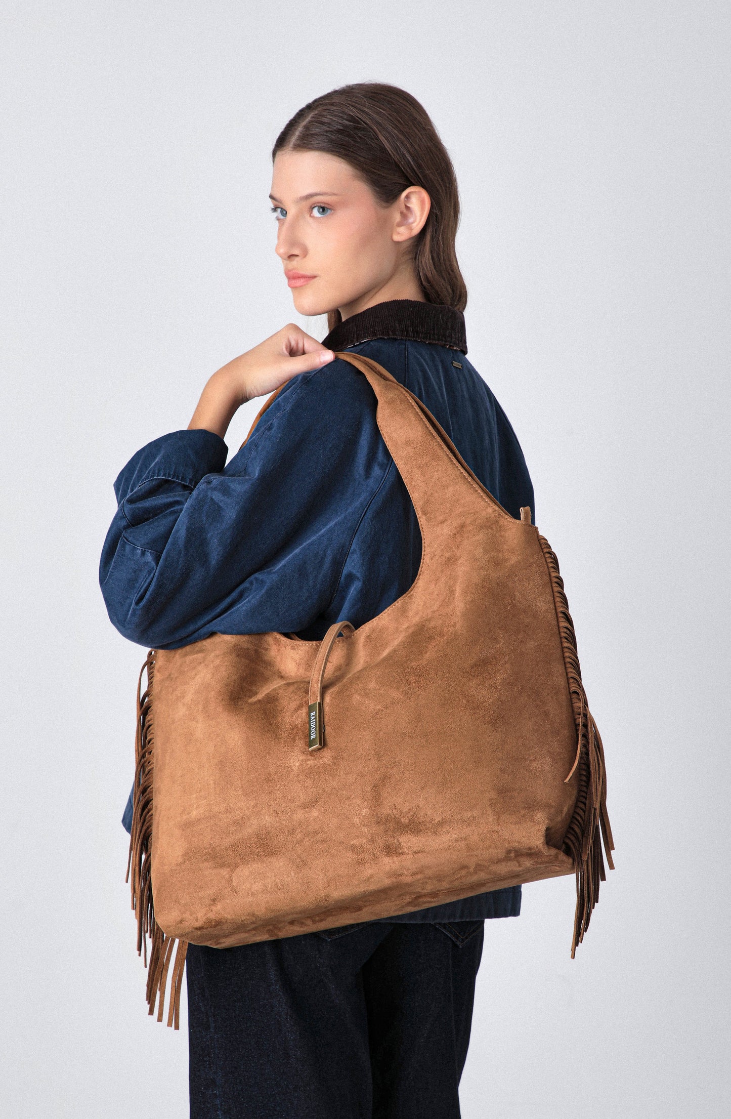Cartera Flecos Camel