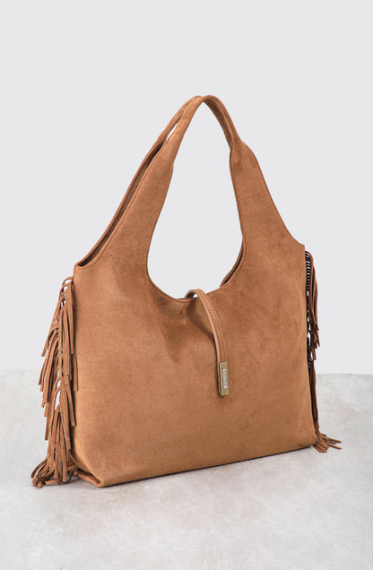 Cartera Flecos Camel