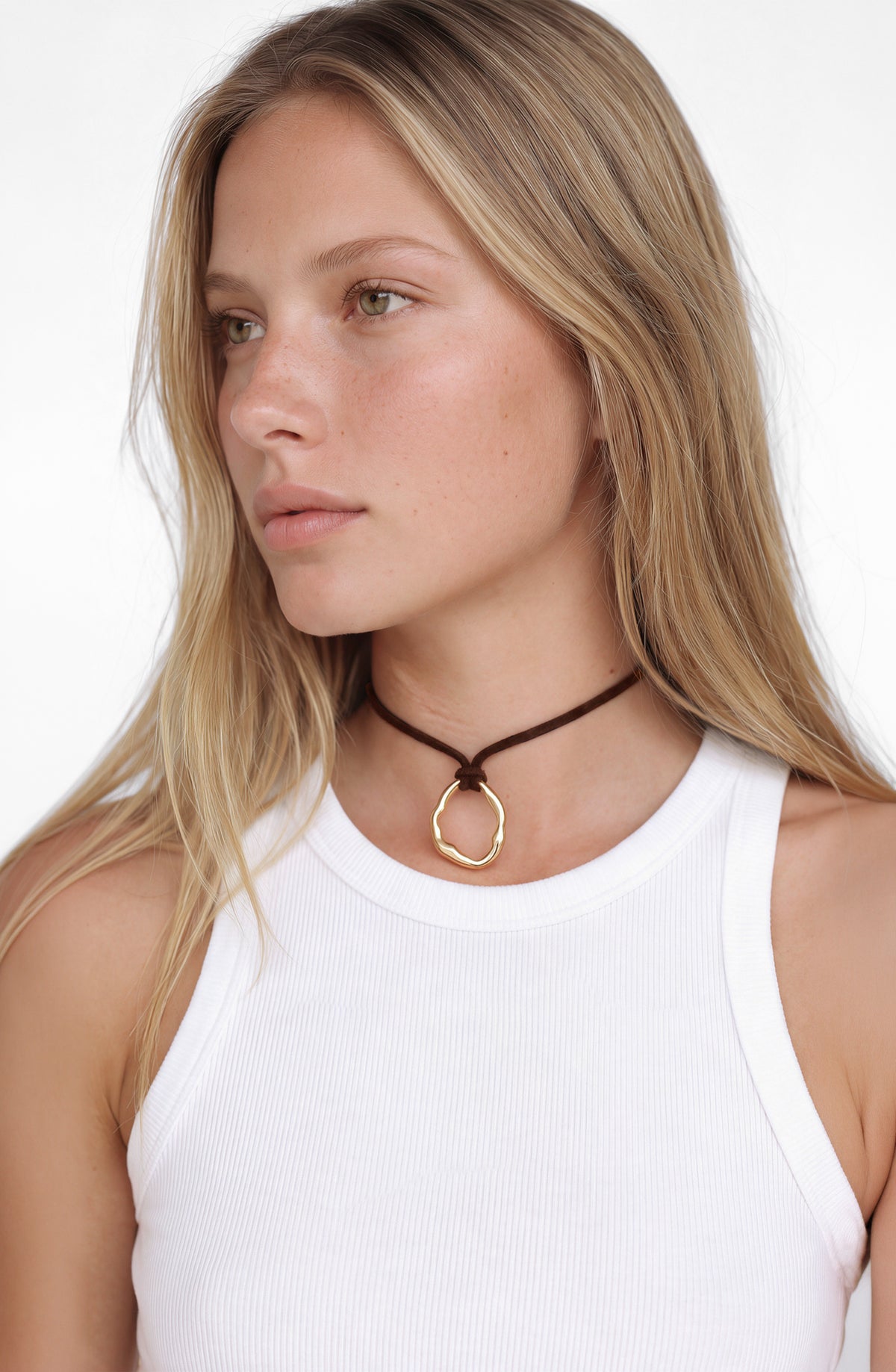 Collar Charm Irregular Gold