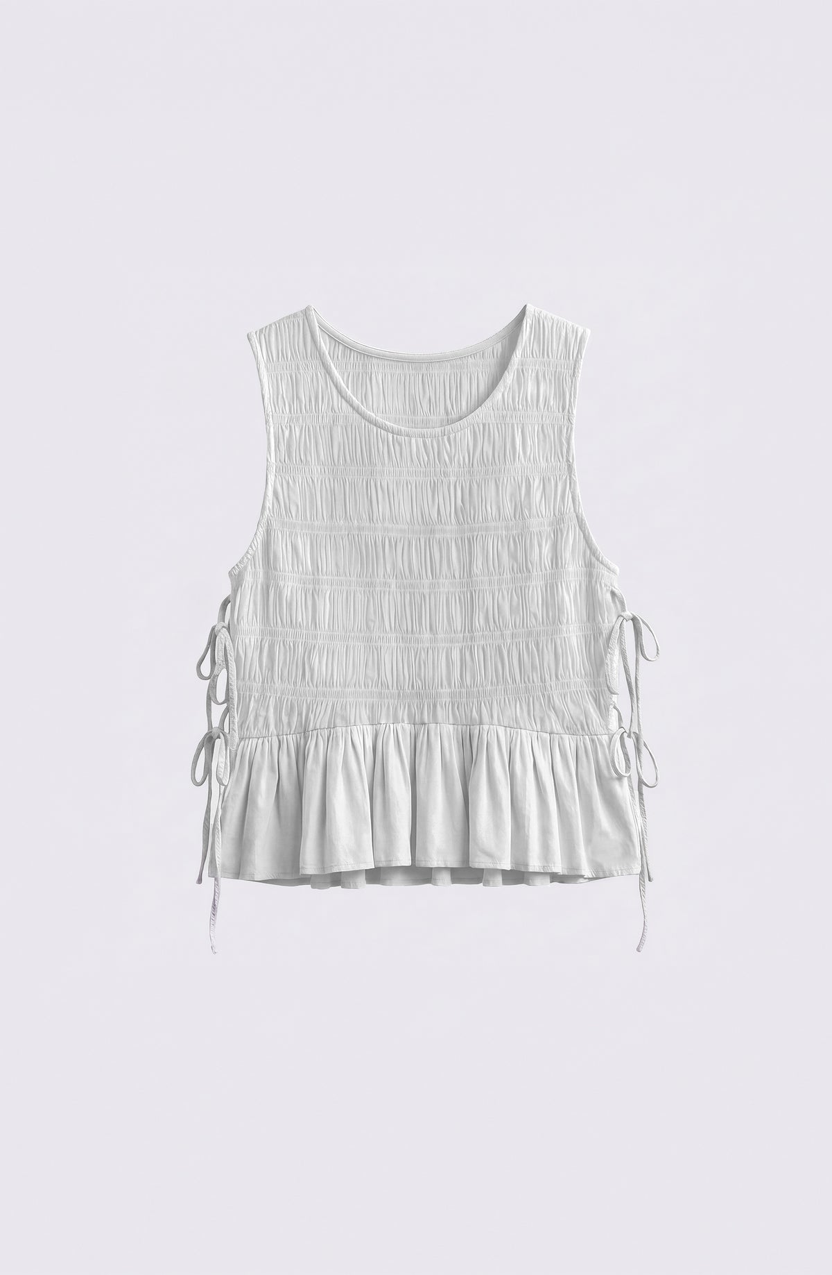 Top Abertura Cintas Panal White