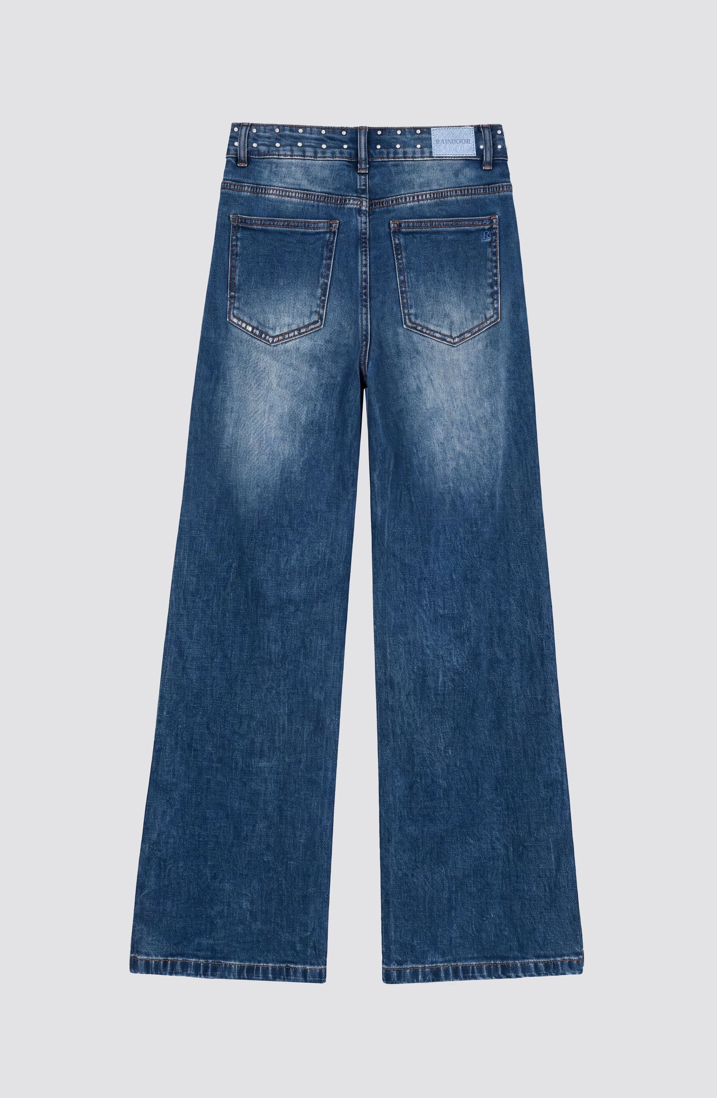 Pantalón Pretina Tachas Light Blue