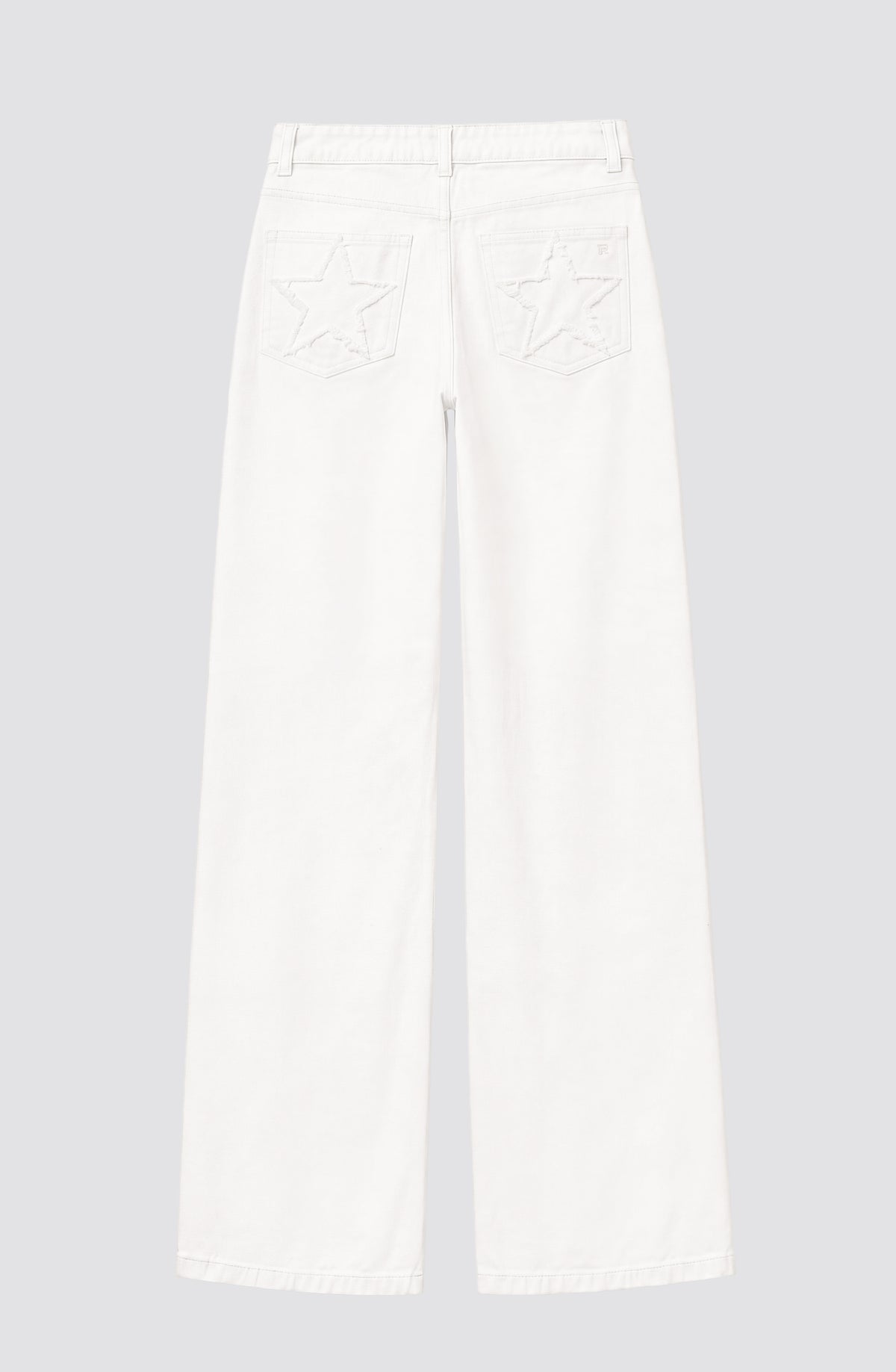 Pantalón Estrella Desflecado White