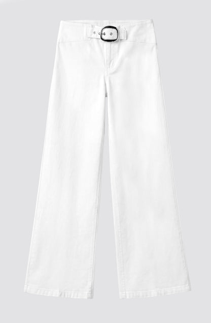 Pantalón Cinturón Pretina White