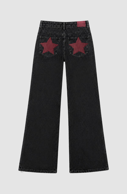 Pantalón Straight Estrella Black