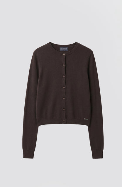 Cardigan Botones Brown