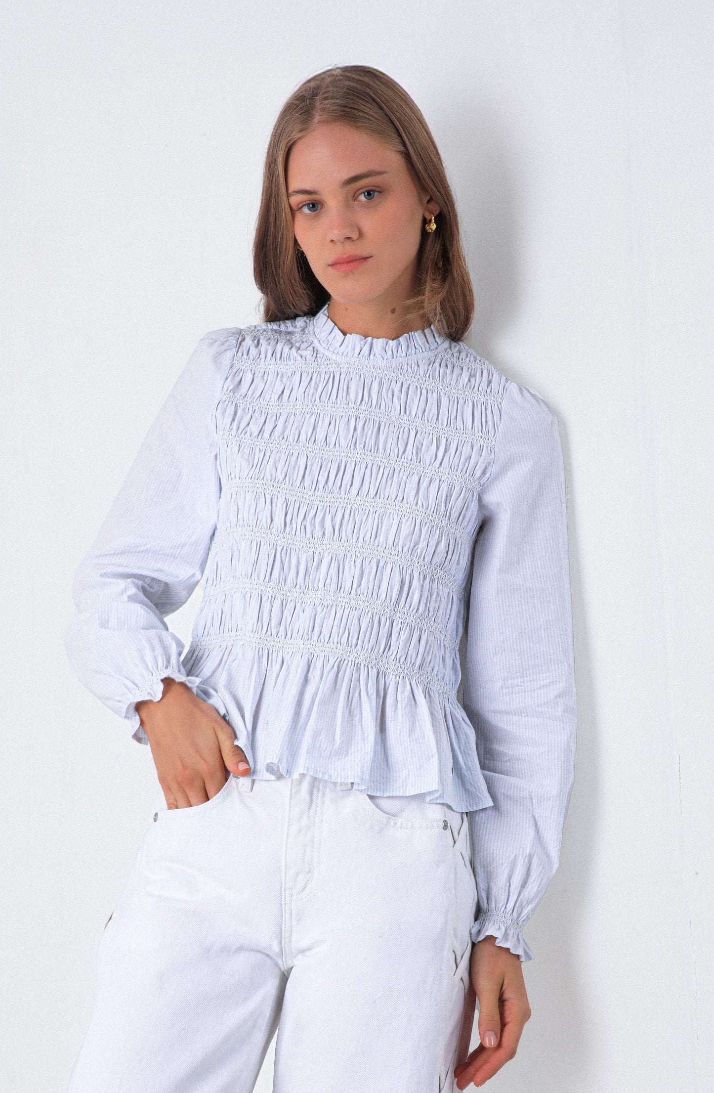 Blusa Total Panal Blue