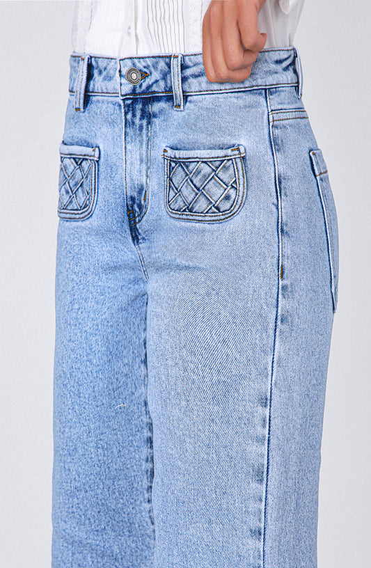 Pantalón Pocket Nudos Blue