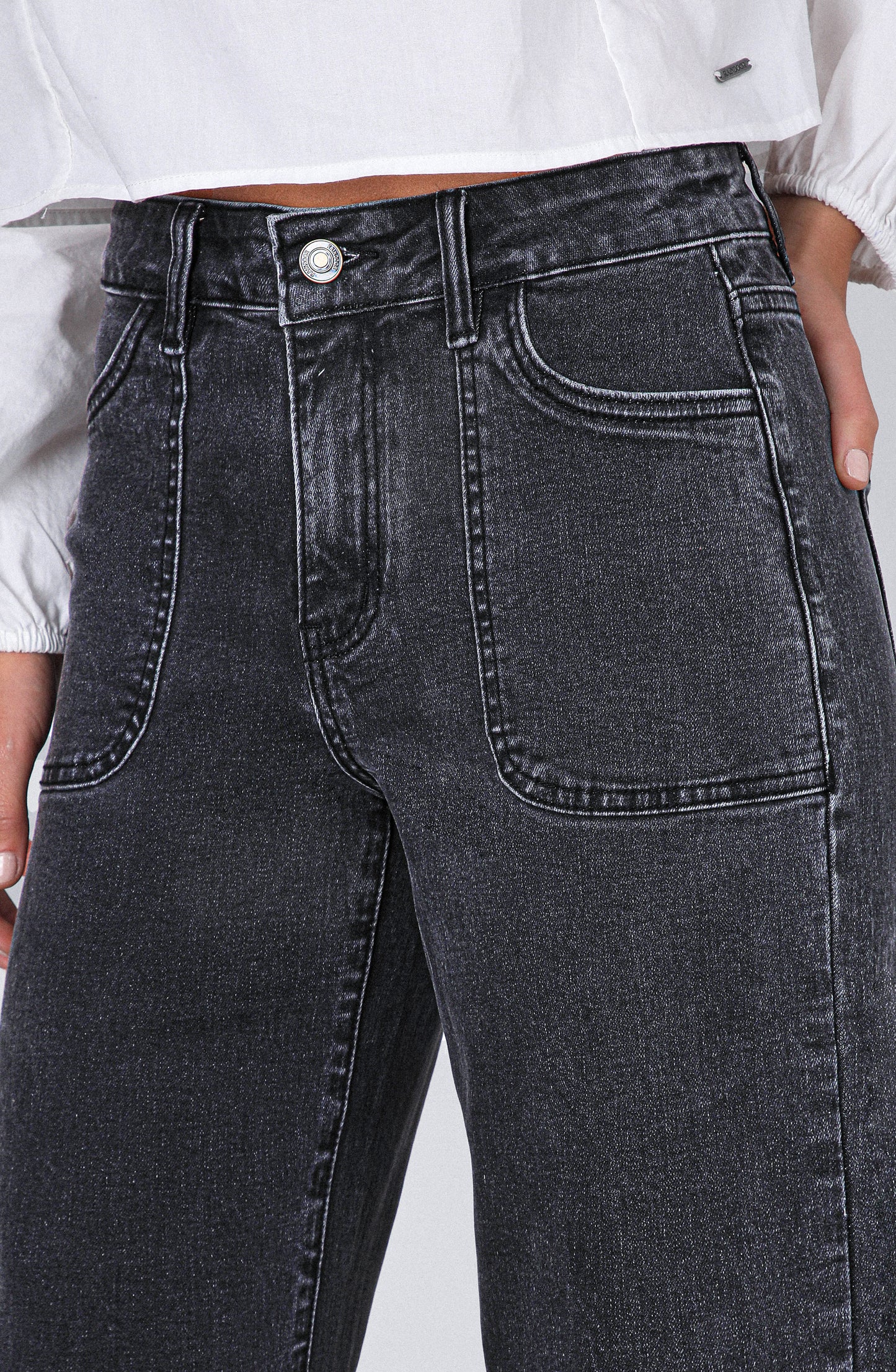 Pantalón Wide Leg Sun Black