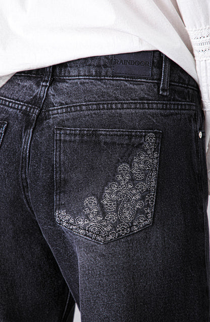 Pantalón Paisley Lurex Black