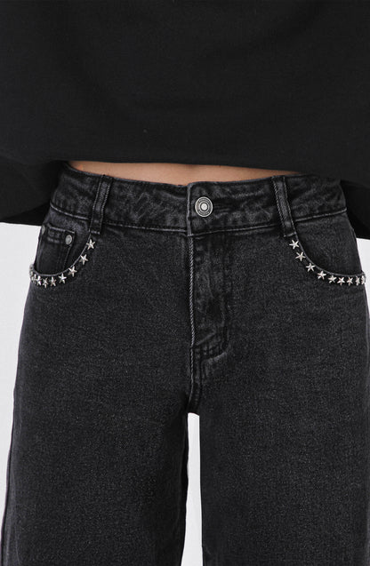 Pantalón Estrella Bolsillo Black