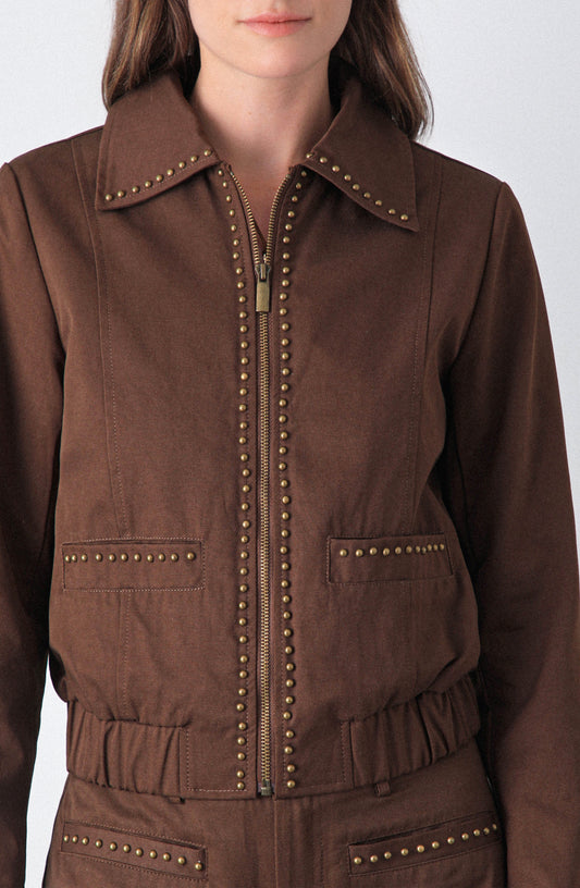 Conjunto Tachas Brown