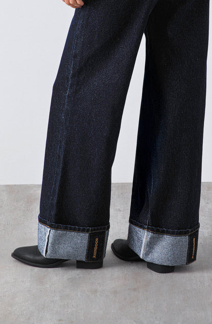 Pantalón Logo Bordado Navy