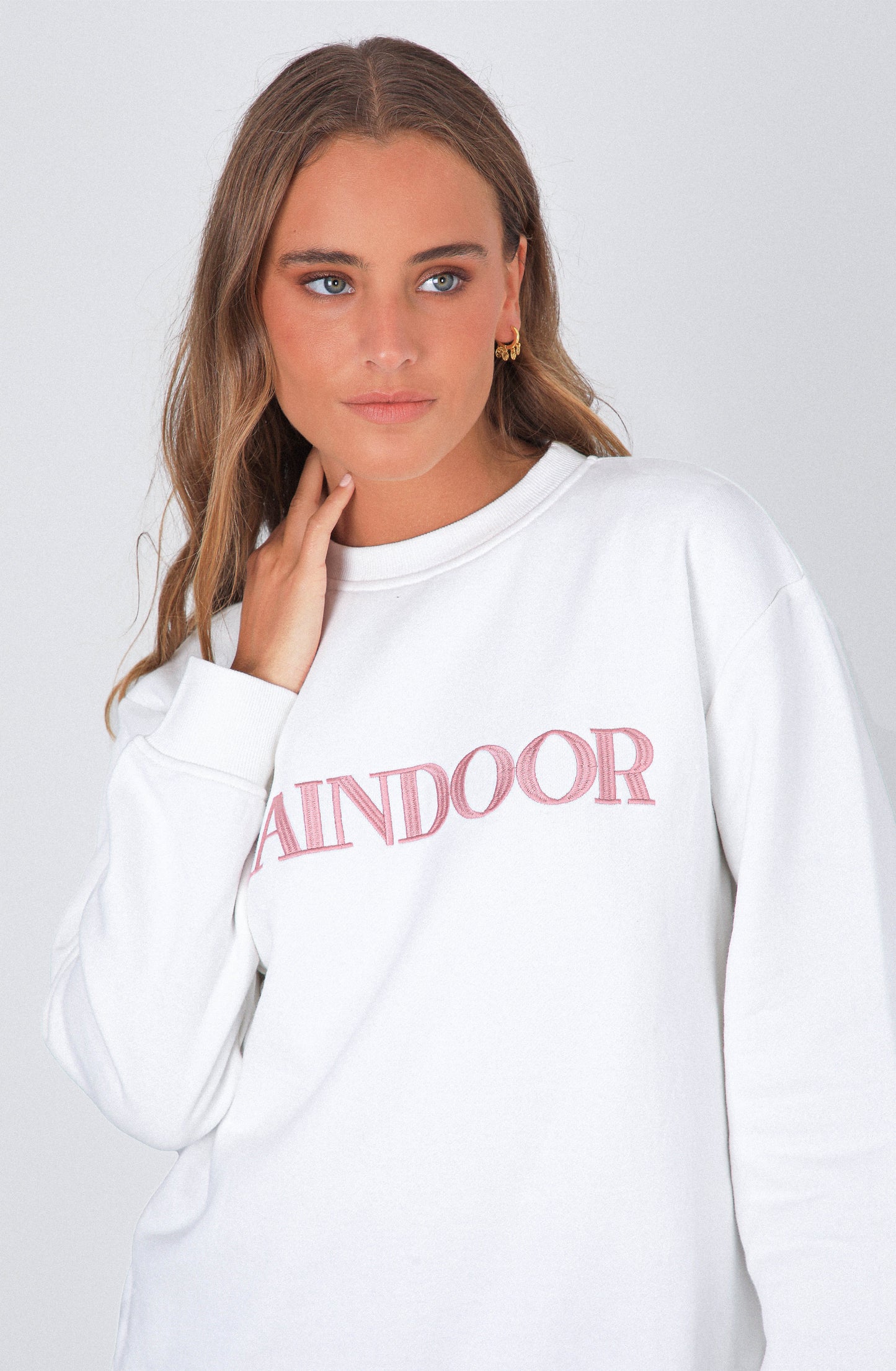 Polerón Logo Bordado Ecru