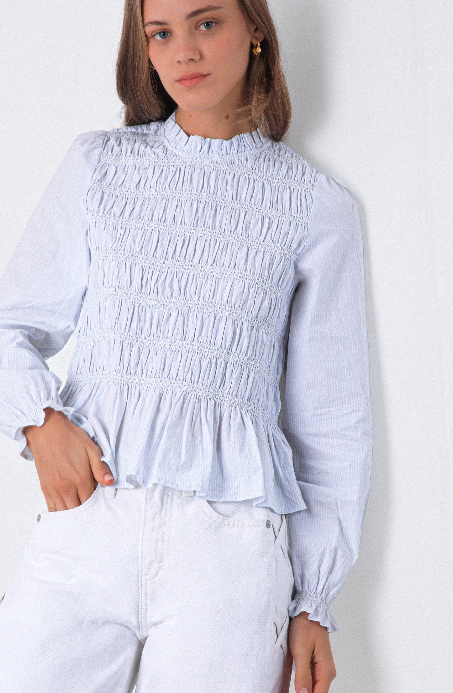 Blusa Total Panal Blue