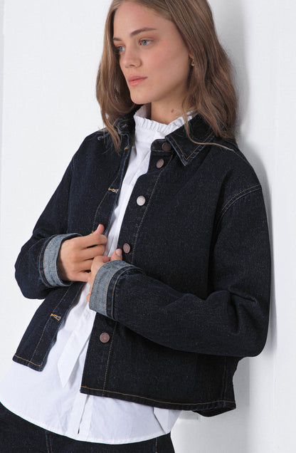 Sobrecamisa Denim Navy