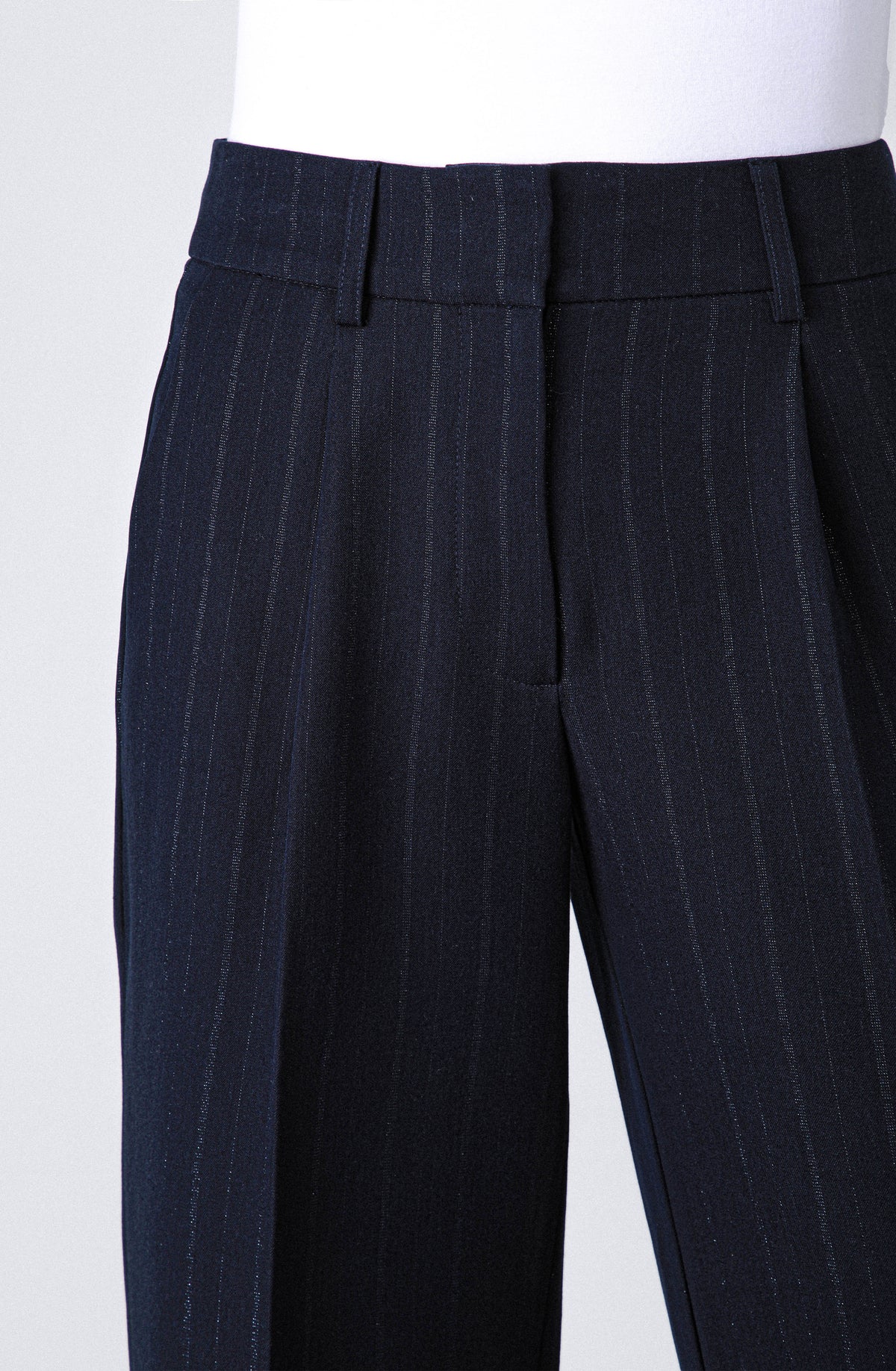 Pantalón Líneas Lurex Navy
