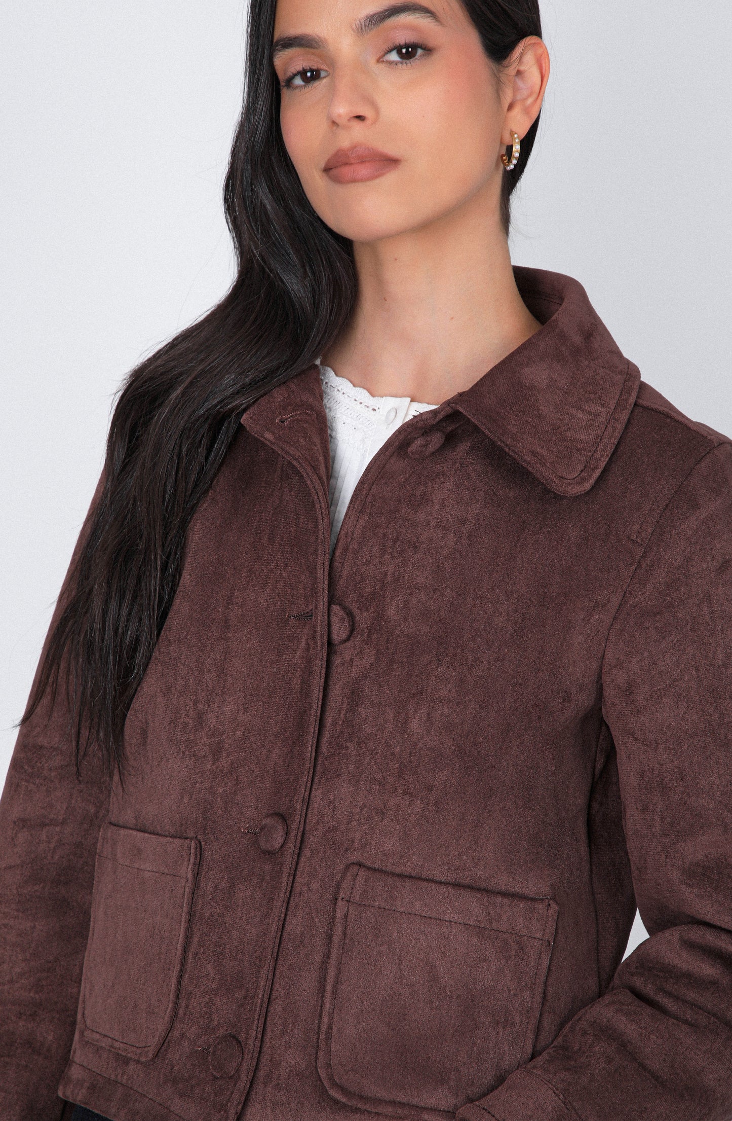Chaqueta Suede Brown