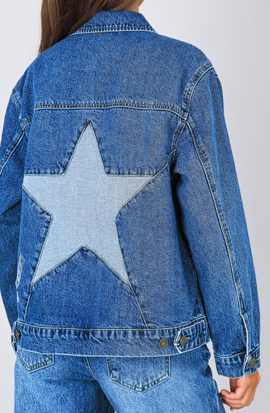 Chaqueta Denim Estrella Blue