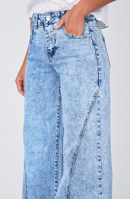 Pantalón Corte Pierna Blue