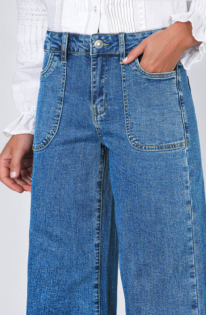 Pantalón Wide Leg Sun Sky