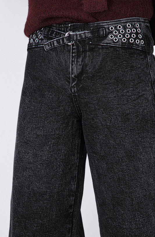 Pantalón Pretina Ojal Black
