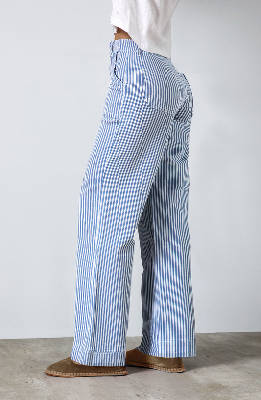 Pantalón Denim Blue Rayas
