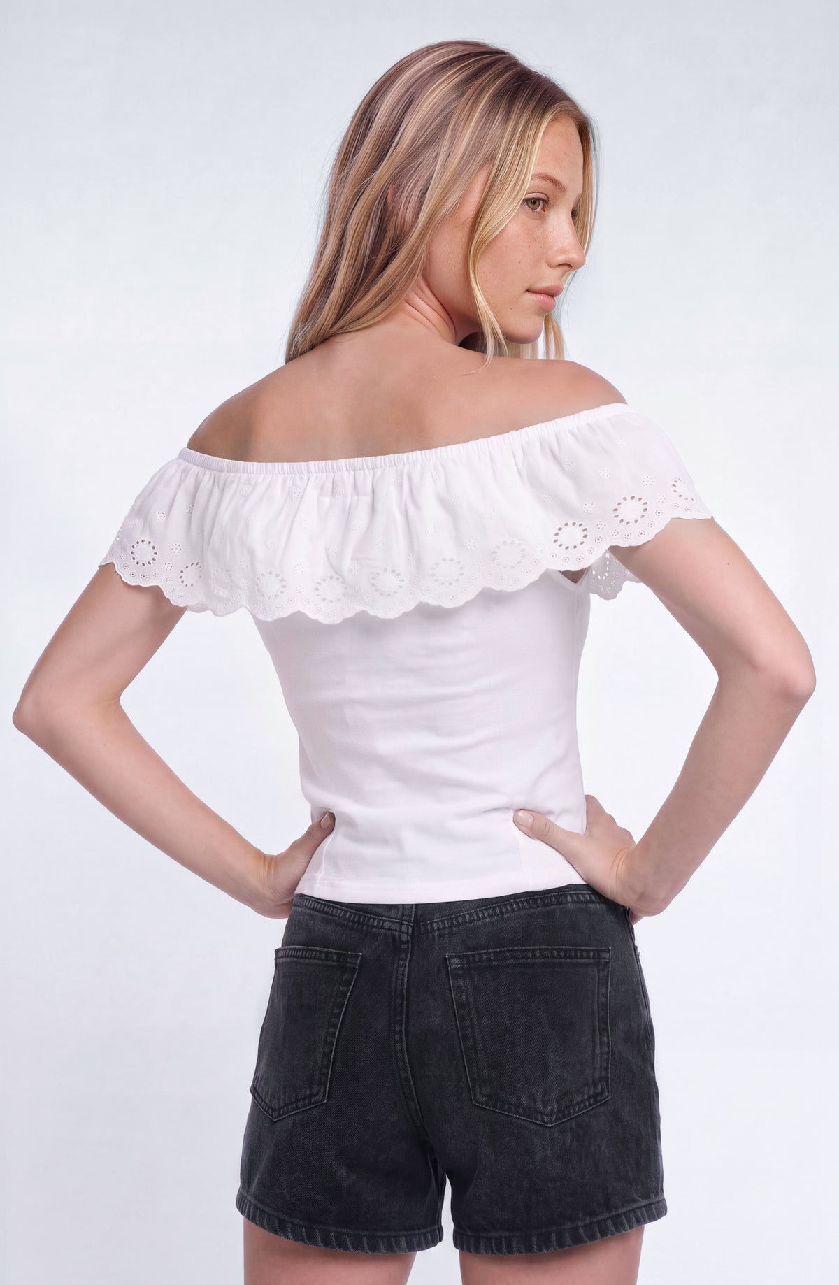Top Bordado White
