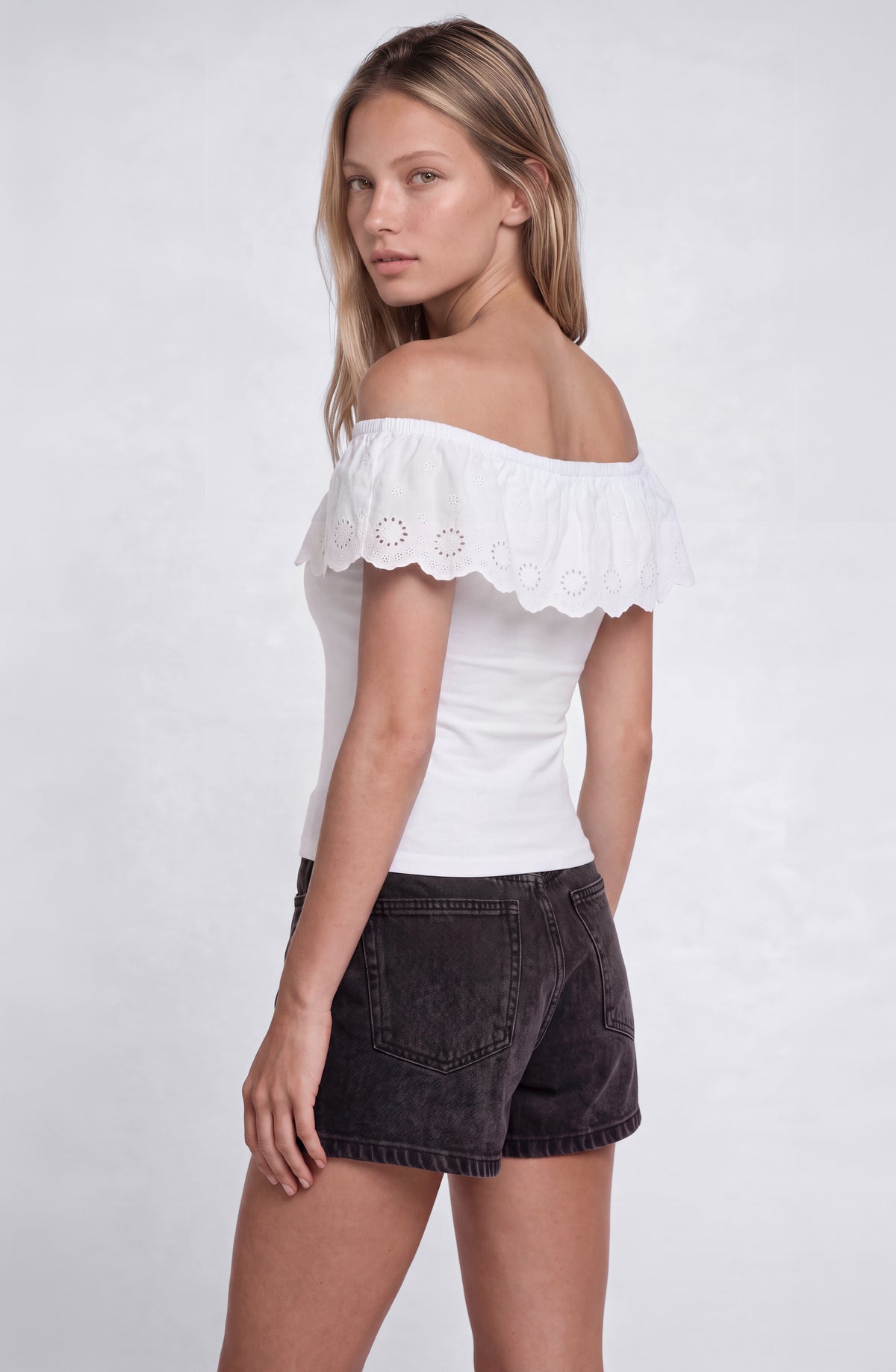 Top Bordado White