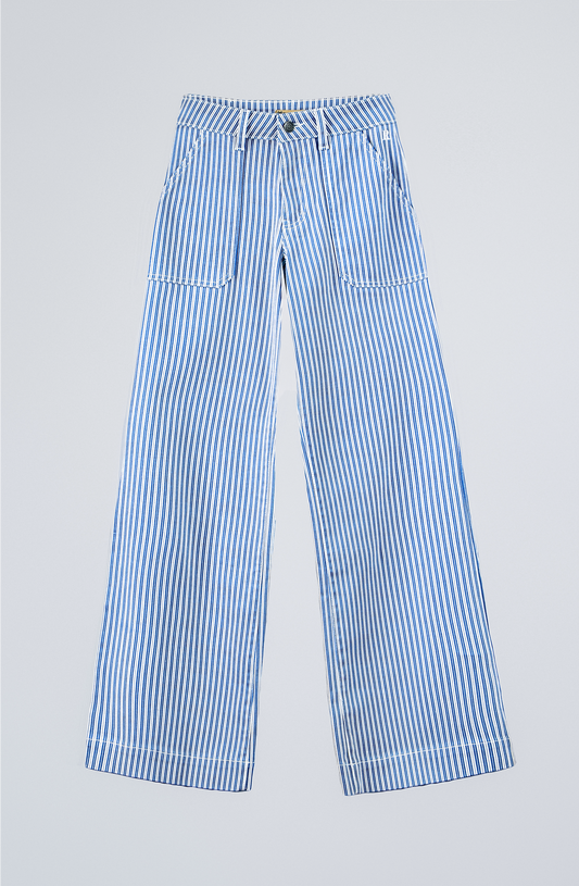 Pantalón Denim Blue Rayas