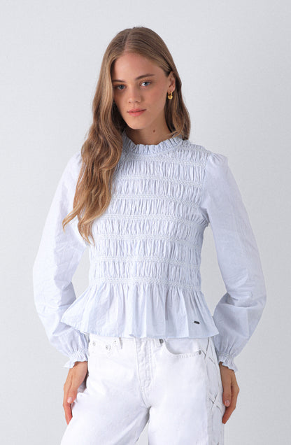 Blusa Total Panal Blue