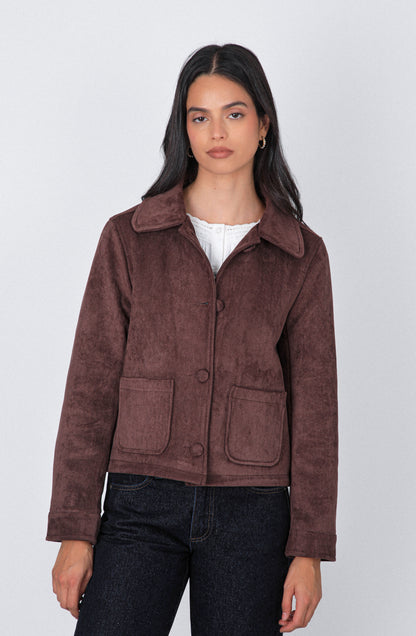 Chaqueta Suede Brown