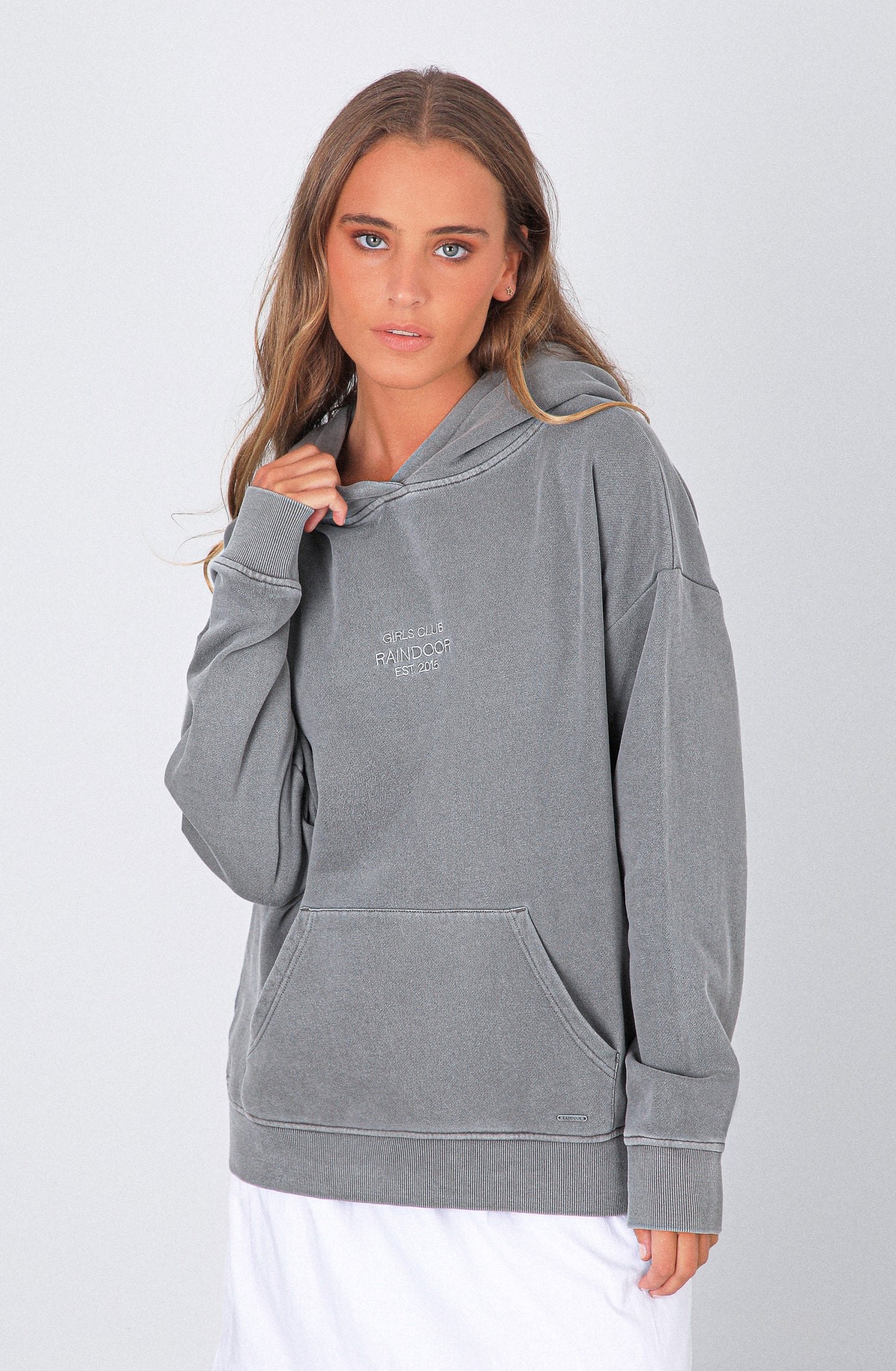 Polerón Hoodie Raindoor Girls Grey
