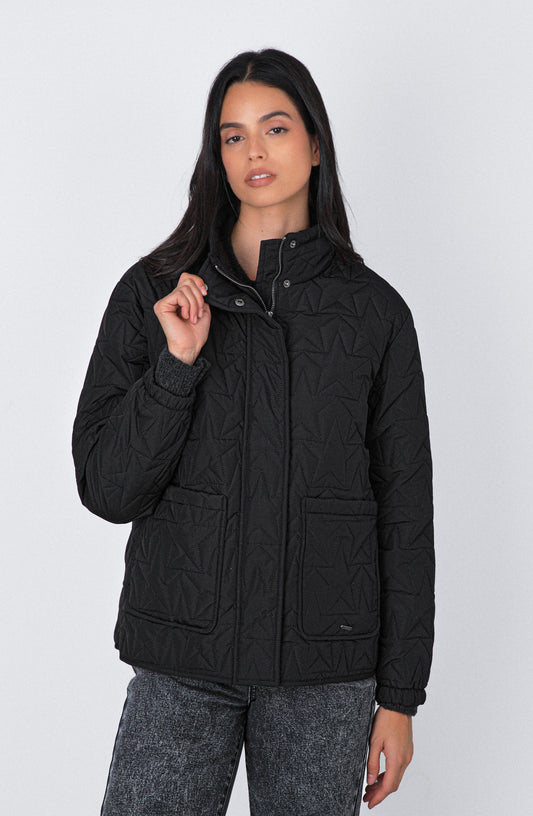 Puffa Quilted Estrellas Black