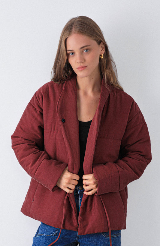 Chaqueta Lazo Cruzado Burgundy