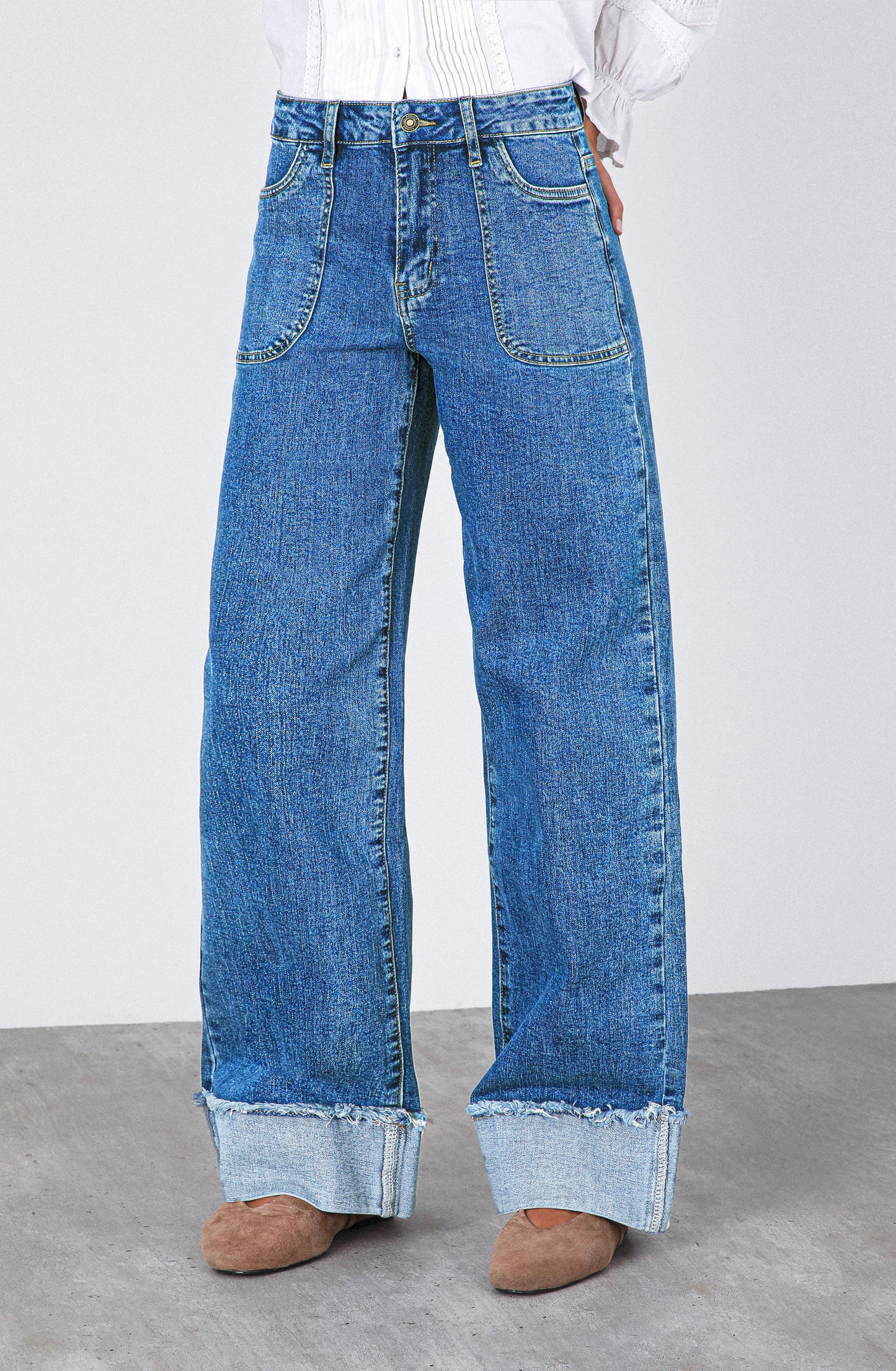 Pantalón Wide Leg Sun Sky