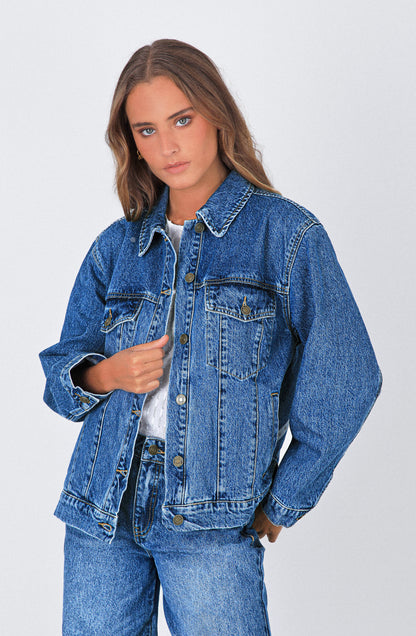 Chaqueta Denim Estrella Blue