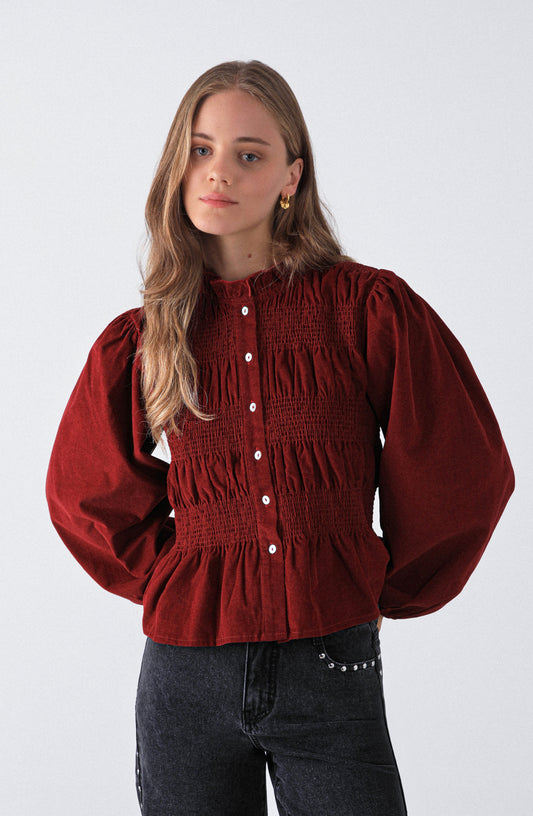 Blusa Panal Cotelé Rose