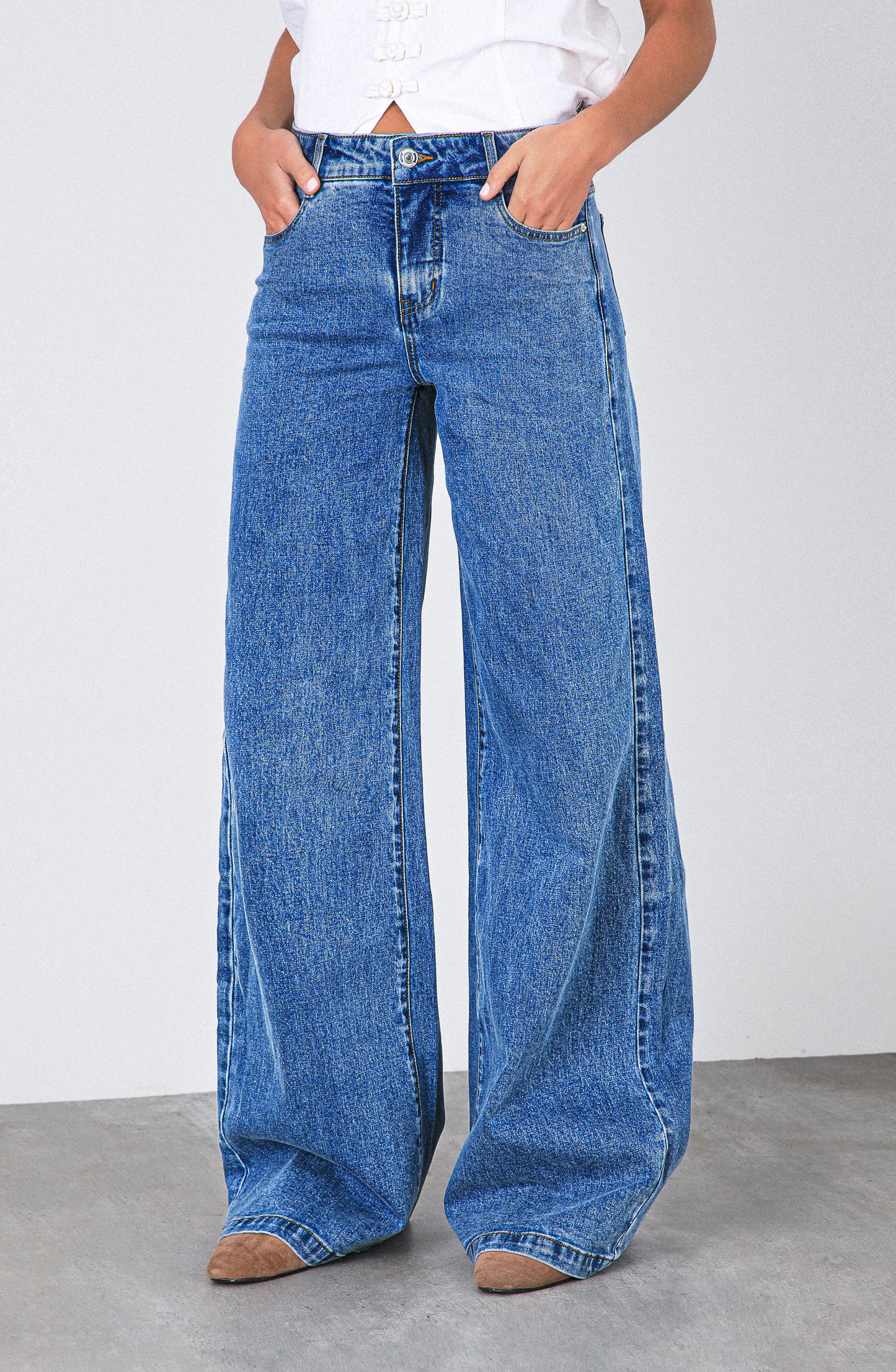 Pantalón Low Rise Blue