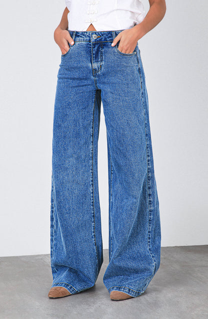 Pantalón Low Rise Blue