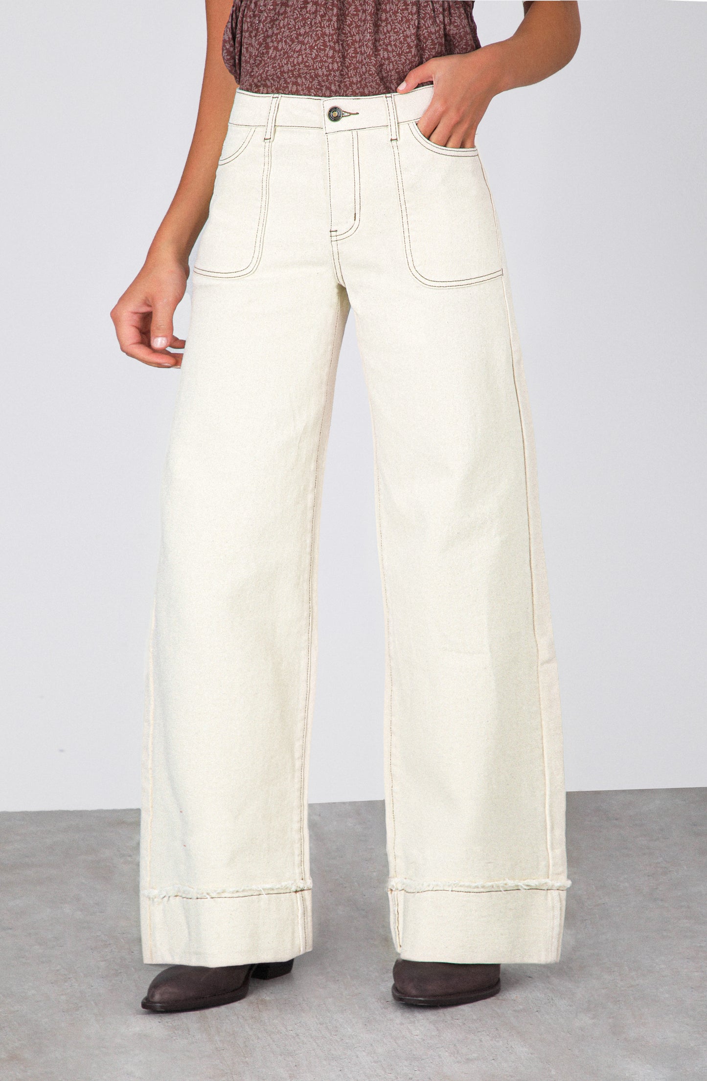 Pantalón Wide Leg Sun Bone