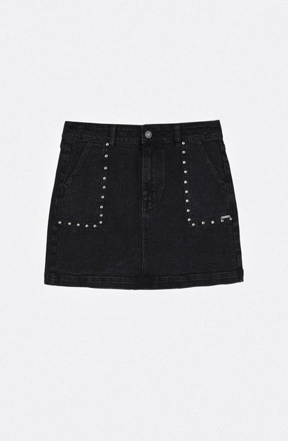 Falda Tachas Black