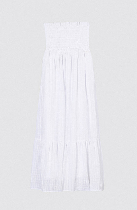 Vestido Largo Strapless White