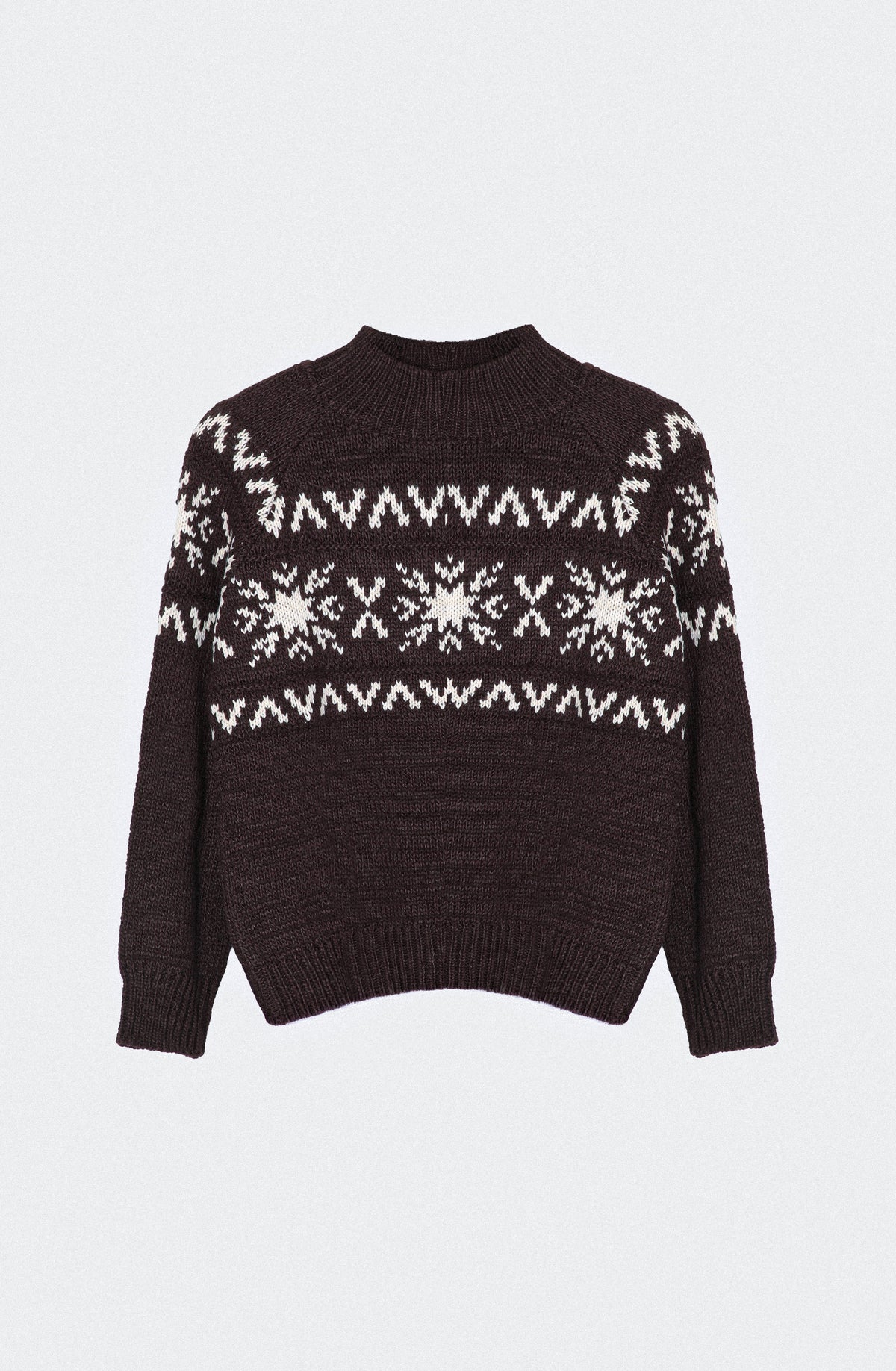 Sweater Jacquard Brown