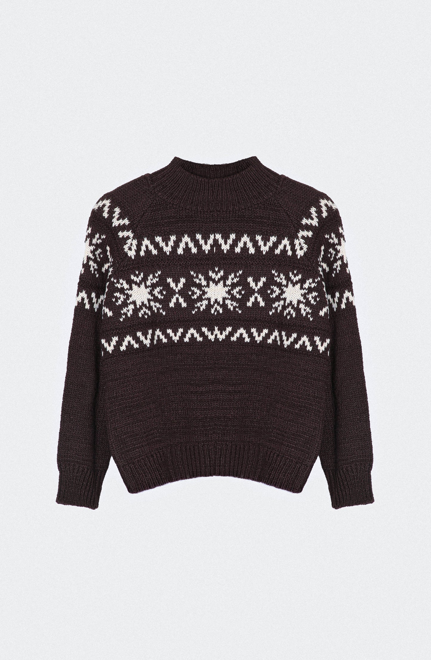 Sweater Jacquard Brown